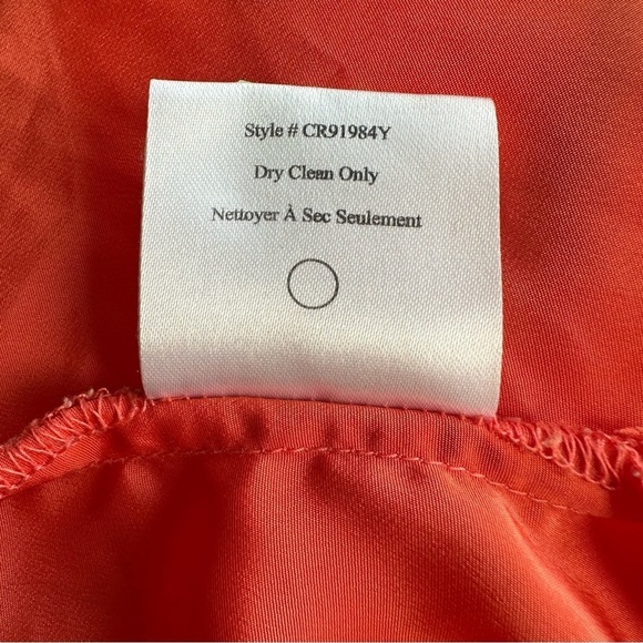 Vintage Y2K Tramp Ruffled Sleeveless Blouse Tank Salmon Coral Orange - Medium - Picture 9 of 11